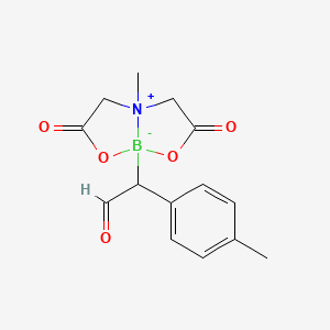 2-(5-Methyl-3,7-dioxo-2,8-dioxa-5-azonia-1-boranuidabicyclo[3.3.0]octan-1-yl)-2-(4-methylphenyl)acetaldehyde