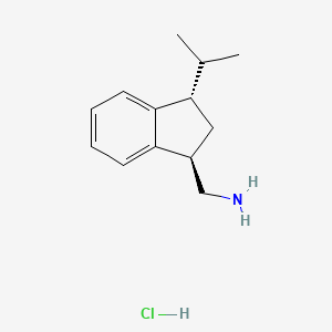 [(1R,3S)-3-(propan-2-yl)-2,3-dihydro-1H-inden-1-yl]methanamine hydrochloride