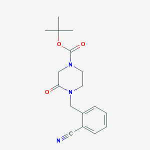 tert-Butyl 4-(2-cyanobenzyl)-3-oxopiperazine-1-carboxylate