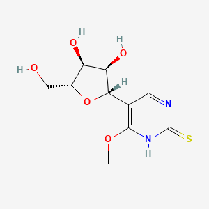 5-((2S,3R,4S,5R)-3,4-Dihydroxy-5-(hydroxymethyl)tetrahydrofuran-2-yl)-6-methoxypyrimidine-2(1H)-thione