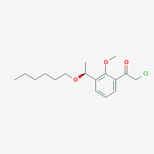 (S)-2-Chloro-1-(3-(1-(hexyloxy)ethyl)-2-methoxyphenyl)ethanone