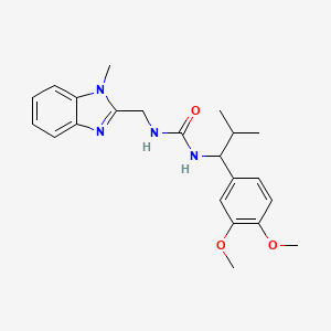 N-[1-(3,4-dimethoxyphenyl)-2-methylpropyl]-N'-[(1-methyl-1H-benzimidazol-2-yl)methyl]urea