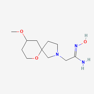 N'-Hydroxy-2-(9-methoxy-6-oxa-2-azaspiro[4.5]decan-2-yl)acetimidamide