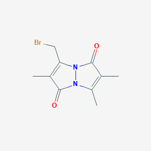 3-(Bromomethyl)-2,6,7-trimethyl-1H,5H-pyrazolo[1,2-a]pyrazole-1,5-dione