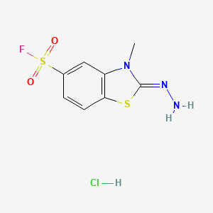 2-Hydrazono-3-methyl-2,3-dihydrobenzo[d]thiazole-5-sulfonyl fluoride hydrochloride