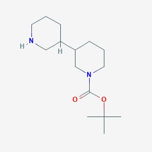 molecular formula C15H28N2O2 B1528044 叔丁基 3-(哌啶-3-基)哌啶-1-甲酸酯 CAS No. 1251018-66-2