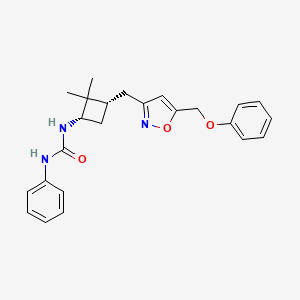 1-((1S,3S)-2,2-Dimethyl-3-((5-(phenoxymethyl)isoxazol-3-yl)methyl)cyclobutyl)-3-phenylurea