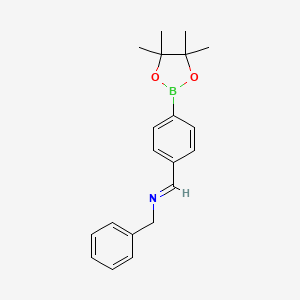 molecular formula C20H24BNO2 B1528058 4-(Benzyl)iminomethyl phenyl-boronic acid pinacol ester CAS No. 2097555-05-8