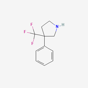 3-Phenyl-3-(trifluoromethyl)pyrrolidine