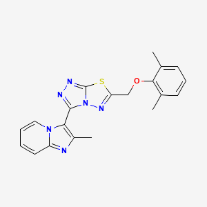 3-{6-[(2,6-Dimethylphenoxy)methyl][1,2,4]triazolo[3,4-b][1,3,4]thiadiazol-3-yl}-2-methylimidazo[1,2-a]pyridine