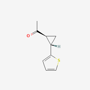 1-((1S,2S)-2-(Thiophen-2-yl)cyclopropyl)ethan-1-one