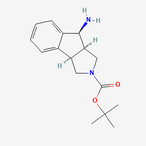 (3aR,8S,8aR)-tert-Butyl 8-amino-3,3a,8,8atetrahydroindeno[2,1-c]pyrrole-2(1H)-carboxylate