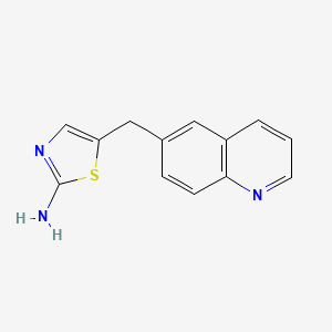 5-(Quinolin-6-ylmethyl)thiazol-2-amine