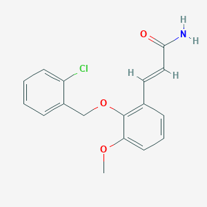 3-{2-[(2-Chlorobenzyl)oxy]-3-methoxyphenyl}acrylamide