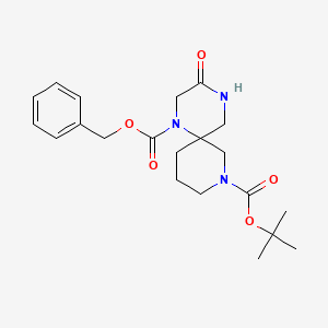 1-Benzyl 8-tert-butyl 3-oxo-1,4,8-triazaspiro[5.5]undecane-1,8-dicarboxylate