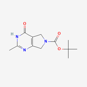 tert-Butyl 2-methyl-4-oxo-3,4,5,7-tetrahydro-6H-pyrrolo[3,4-d]pyrimidine-6-carboxylate