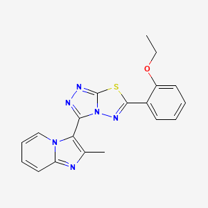 3-[6-(2-Ethoxyphenyl)[1,2,4]triazolo[3,4-b][1,3,4]thiadiazol-3-yl]-2-methylimidazo[1,2-a]pyridine