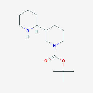 molecular formula C15H28N2O2 B1528088 tert-Butyl [2,3'-bipiperidine]-1'-carboxylate CAS No. 1250996-04-3