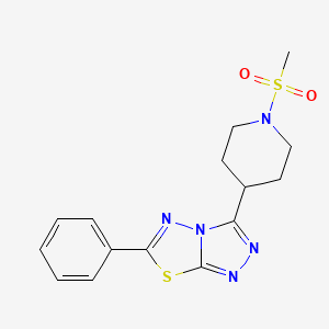 3-[1-(Methylsulfonyl)-4-piperidinyl]-6-phenyl[1,2,4]triazolo[3,4-b][1,3,4]thiadiazole