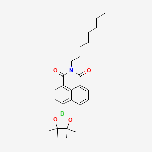 2-Octyl-6-(4,4,5,5-tetramethyl-1,3,2-dioxaborolan-2-yl)-1H-benzo[de]isoquinoline-1,3(2H)-dione