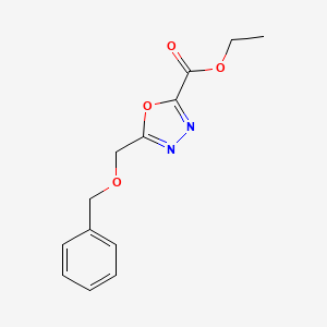 Ethyl 5-((benzyloxy)methyl)-1,3,4-oxadiazole-2-carboxylate