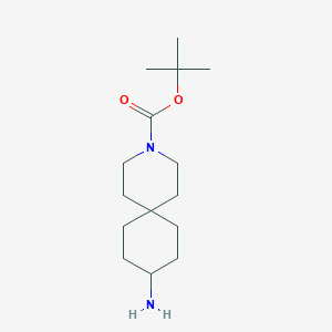 Tert-butyl 9-amino-3-azaspiro[5.5]undecane-3-carboxylate