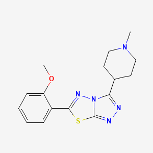 6-(2-Methoxyphenyl)-3-(1-methyl-4-piperidinyl)[1,2,4]triazolo[3,4-b][1,3,4]thiadiazole