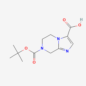 7-(Tert-butoxycarbonyl)-5,6,7,8-tetrahydroimidazo[1,2-a]pyrazine-3-carboxylic acid