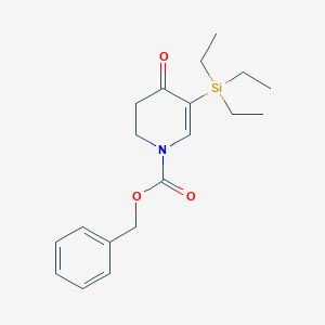 benzyl 4-oxo-5-(triethylsilyl)-3,4-dihydropyridine-1(2H)-carboxylate