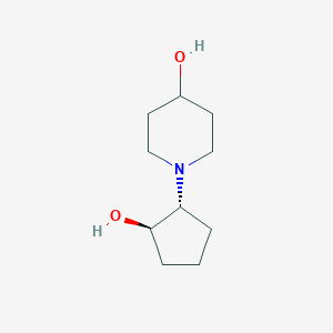 1-((1R,2R)-2-Hydroxycyclopentyl)piperidin-4-ol