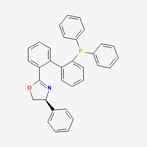 molecular formula C33H26NOP B15281067 (S)-2-(2'-(diphenylphosphanyl)-[1,1'-biphenyl]-2-yl)-4-phenyl-4,5-dihydrooxazole 