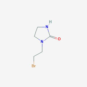 molecular formula C5H9BrN2O B1528107 1-(2-溴乙基)咪唑烷-2-酮 CAS No. 328569-74-0