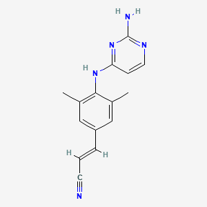 (E)-3-(4-((2-Aminopyrimidin-4-yl)amino)-3,5-dimethylphenyl)acrylonitrile