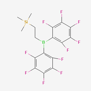 {2-[Bis(pentafluorophenyl)boranyl]ethyl}(trimethyl)silane