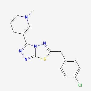 6-(4-Chlorobenzyl)-3-(1-methyl-3-piperidinyl)[1,2,4]triazolo[3,4-b][1,3,4]thiadiazole