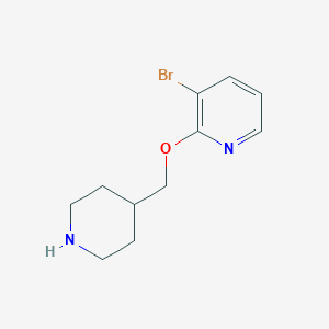 3-Bromo-2-(piperidin-4-ylmethoxy)pyridine