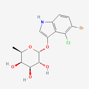 molecular formula C14H15BrClNO5 B1528118 5-Bromo-4-chloro-3-indoxyl-alpha-D-fucopyranoside CAS No. 1301706-80-8