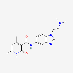 N-{1-[2-(dimethylamino)ethyl]-1H-benzimidazol-5-yl}-2-hydroxy-4,6-dimethylpyridine-3-carboxamide