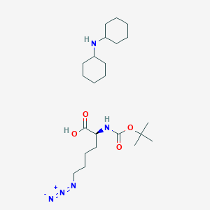molecular formula C23H43N5O4 B1528125 Boc-e-azido-Nle-OH DCHA CAS No. 1217451-48-3