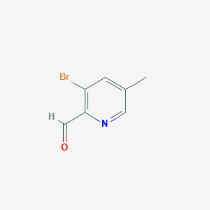 molecular formula C7H6BrNO B1528146 3-Bromo-5-methylpyridine-2-carbaldehyde CAS No. 1211520-06-7