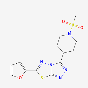 6-(2-Furyl)-3-[1-(methylsulfonyl)-4-piperidinyl][1,2,4]triazolo[3,4-b][1,3,4]thiadiazole