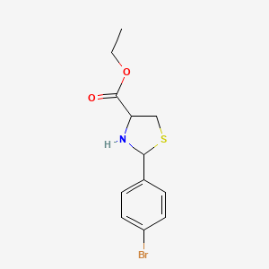 Ethyl 2-(4-bromophenyl)thiazolidine-4-carboxylate