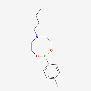 molecular formula C14H21BFNO2 B1528151 6-Butyl-2-(4-fluorophenyl)-1,3,6,2-dioxazaborocane CAS No. 1190988-96-5