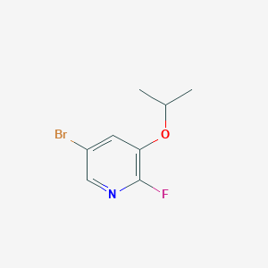 molecular formula C8H9BrFNO B1528157 5-Bromo-2-fluoro-3-isopropoxypyridine CAS No. 1394291-27-0