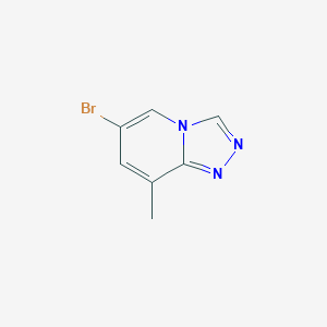 molecular formula C7H6BrN3 B1528159 6-Bromo-8-methyl-[1,2,4]triazolo[4,3-A]pyridine CAS No. 1216301-85-7