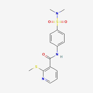 N-(4-(N,N-Dimethylsulfamoyl)phenyl)-2-(methylthio)nicotinamide