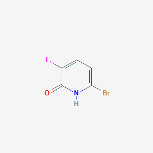 molecular formula C5H3BrINO B1528167 6-Bromo-3-iodopyridin-2-ol CAS No. 1820674-50-7