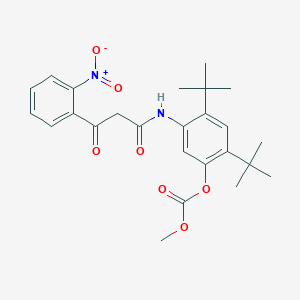 2,4-Di-tert-butyl-5-(3-(2-nitrophenyl)-3-oxopropanamido)phenyl methyl carbonate