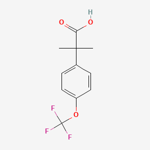 2-Methyl-2-[4-(trifluoromethoxy)phenyl]propanoic acid