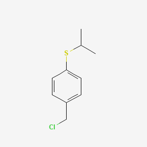 molecular formula C10H13ClS B1528173 1-(Chloromethyl)-4-(propan-2-ylsulfanyl)benzene CAS No. 1368614-29-2
